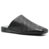 Bequeme BB-Pantoletten aus Leder „Schwarz“ 743926WB7221000