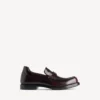 Bequemer Herren-Loafer in dunklem Burgunderrot