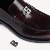 Bequemer Herren-Loafer in dunklem Burgunderrot