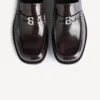 Bequemer Herren-Loafer in dunklem Burgunderrot