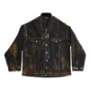 Übergroße Denim-Jacke „Schwarz“ 748022TBP471363