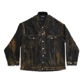 Übergroße Denim-Jacke „Schwarz“ 748022TBP471363