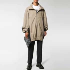 Übergroße, leichte Track-Jacke mit Reißverschluss „Neutrals“ 625510TDO139577