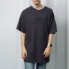 Übergroßes, gewaschenes Interlock-BB-T-Shirt „Navy Black“ 583214TFV658060