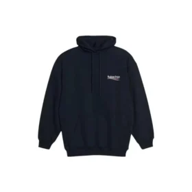 Bestickter Oversize-Hoodie mit Political Campaign-Aufdruck „Black White“ 620947TKVI91070
