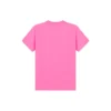 Besticktes T-Shirt mit Rundhalsausschnitt und kurzen Ärmeln, rosa 612964TJVD95764