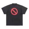 Bfrnd Series Inside-out Oversized-T-Shirt „Black Faded“ 787358TQVG81083