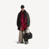 „Big B“-Schal für Herren in Rot/Schwarz