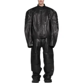 Bikerjacke Oversized „Schwarz“ 744983TOS141000