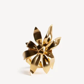 „Bloom“-Armreif für Damen in glänzendem Gold