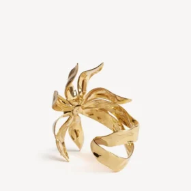 „Bloom“-Armreif für Damen in glänzendem Gold