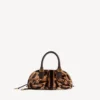 Bolero-Bowlingtasche für Damen, Mini, in Beige/Mokka