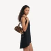 Bolero-Bowlingtasche für Damen, Mini, in Beige/Mokka