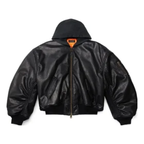 Bomberjacke mit Kapuze „Black“ 750953TOS171000