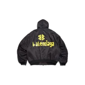 Bomberjacke mit Kapuze „Black“ im Tape Type-Stil 791103TPO041000