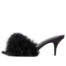 Boudoir 70-mm-Sandalen „Black Feathers“ 787447W0WMQ1000