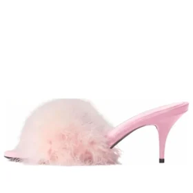 Boudoir 70-mm-Sandalen „Pink Feathers“ 787447W0WMQ5000