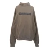 Boxy Logo Hoodie „Taupe Black“ 729361TNVL27761
