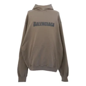Boxy Logo Hoodie „Taupe Black“ 729361TNVL27761