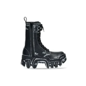 Bulldozer Schnürstiefel „Black Outline Calfskin“ 672502WBEF21090