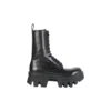 Bulldozer Schnürstiefel „Schwarzes pflanzlich gegerbtes Kalbsleder“ 671554WBCQ01000