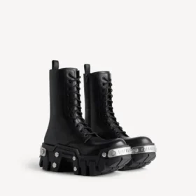 Bulldozer-Stiefel für Herren in Schwarz
