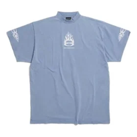Burning Unity T-Shirt Oversized „Hellblau“ 787349TQVW74164