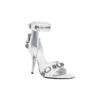 Cagole 110-mm-Sandalen „White Arena Lambskin“ 743057WAD4E9081