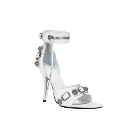 Cagole 110-mm-Sandalen „White Arena Lambskin“ 743057WAD4E9081