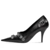 Cagole 90-mm-Pumps „Black Arena Lambskin“ 714252WAD4E1081