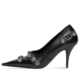 Cagole 90-mm-Pumps „Black Arena Lambskin“ 714252WAD4E1081