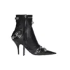 Cagole 90-mm-Stiefeletten „Black Arena Lambskin“ 694379WAD4E1081