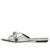 Cagole Metallic-Pantoletten „Silver Black“ 694342WBDK38018