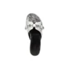 Cagole Metallic-Pantoletten „Silver Black“ 694342WBDK38018