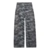 Camouflage-Jeans mit weitem Bein „Grau“ 641456TJW551055