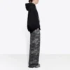 Camouflage-Jeans mit weitem Bein „Grau“ 641456TJW551055