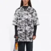 Camouflage-Mesh-Shirt „Grey“ 647651TJLC51240
