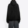 Caps Destroyed Hoodie „Black White“ 659403TKVB61093