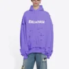 Caps Destroyed Hoodie „Purple“ 659403TKVB63078