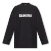 Caps Oversized-Langarm-T-Shirt „Black“ 681046TNVL11070