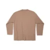 Caps Oversized-Langarm-T-Shirt „Khaki“ 681046TNVL17761