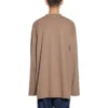 Caps Oversized-Langarm-T-Shirt „Khaki“ 681046TNVL17761