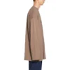 Caps Oversized-Langarm-T-Shirt „Khaki“ 681046TNVL17761