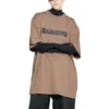 Caps T-Shirt Boxy Fit „Tan“ 651795TNVL17761