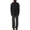 Cardigan mit durchgängigem Logo in derselben Farbe „Schwarz“ 720058T16611000
