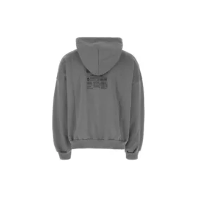 Care Label Hoodie, mittlere Passform „Grey Black“ 725565TNVL61219