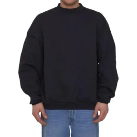 Care Label Sweatshirt mit Rundhalsausschnitt „Black“ 724511TNVL61070