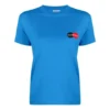 Casual-T-Shirt mit Alphabet-Logo, kurzärmelig, blau 612964TIV797601