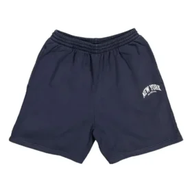 Cities New York Baumwoll-Sweat-Shorts „Navy White“ 676137TLVM30396