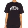 Cities New York T-Shirt, mittlere Passform „Dark Blue“ 612965TLVM23967